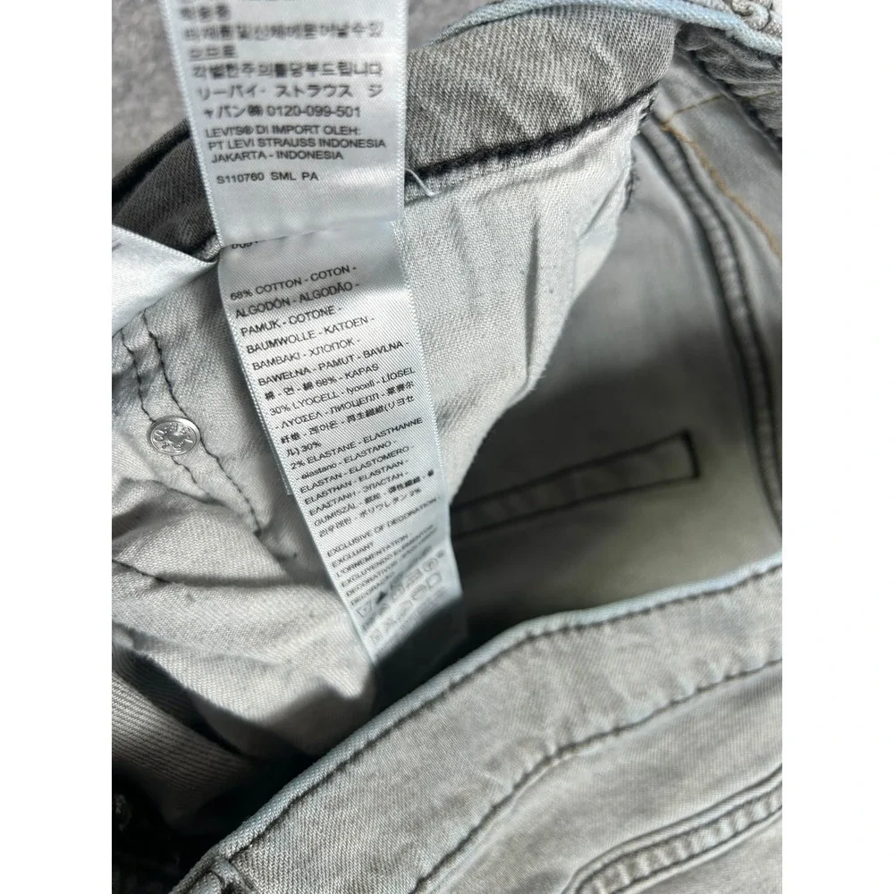 Levis 514 Denim Jeans Mens 36x30 Fits 36x29 Gray Straight Leg Casual Pants